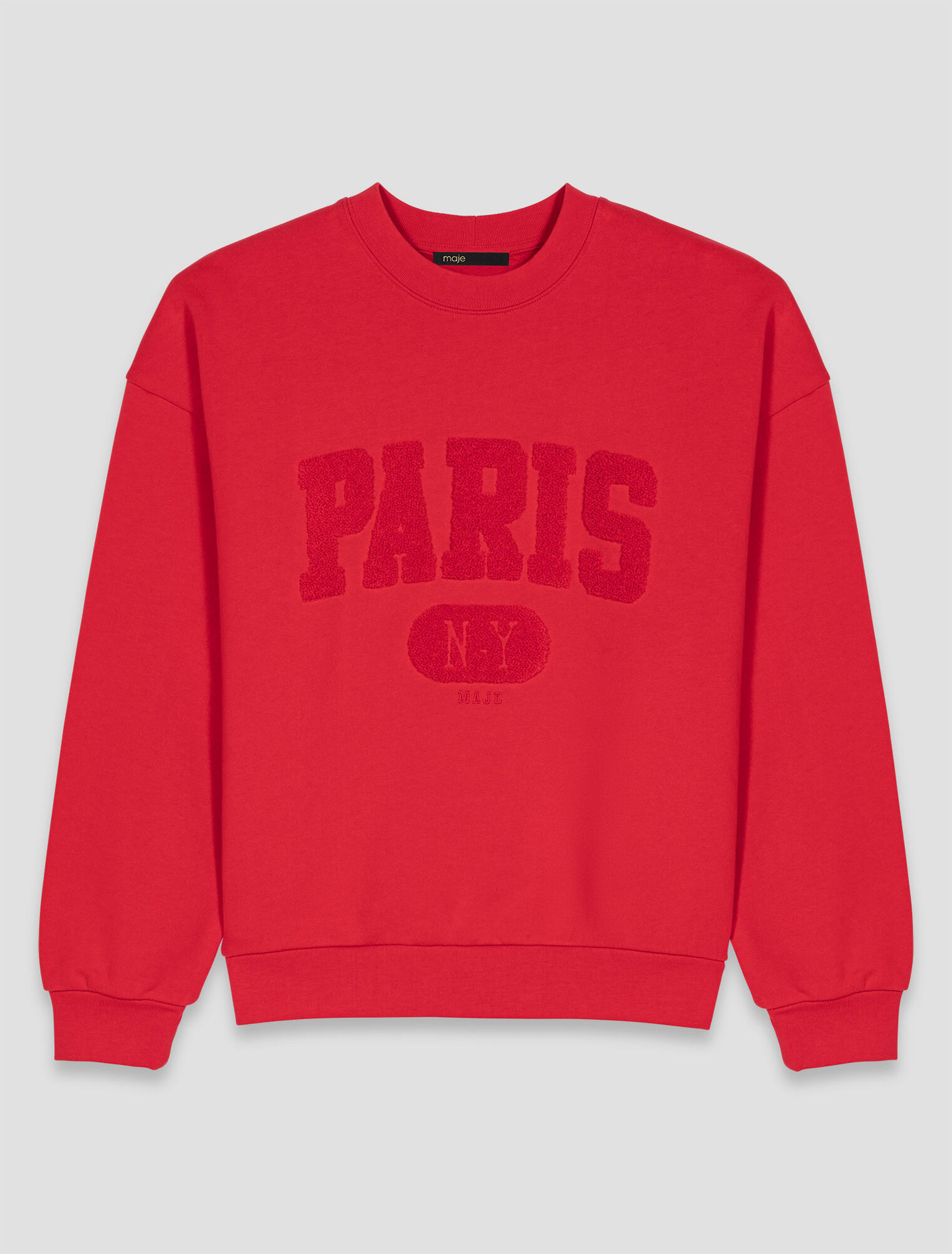 Paris New York Lettering Sweatshirt Paris New York Lettering Sweatshirt