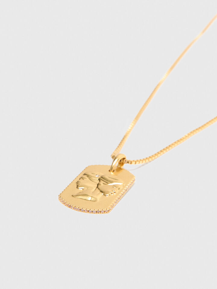 Zodiac sign plaque necklace Zodiac sign plaque necklace