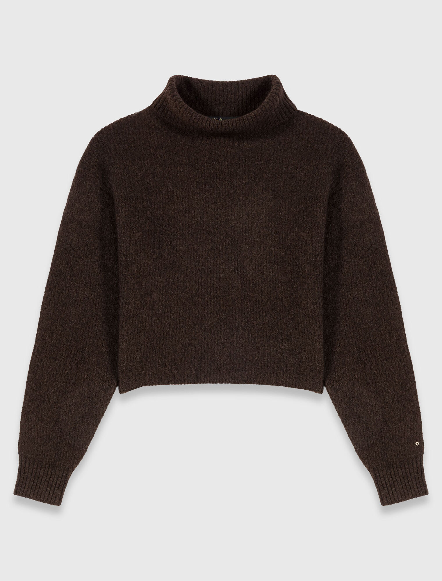 Yak blend roll-neck jumper