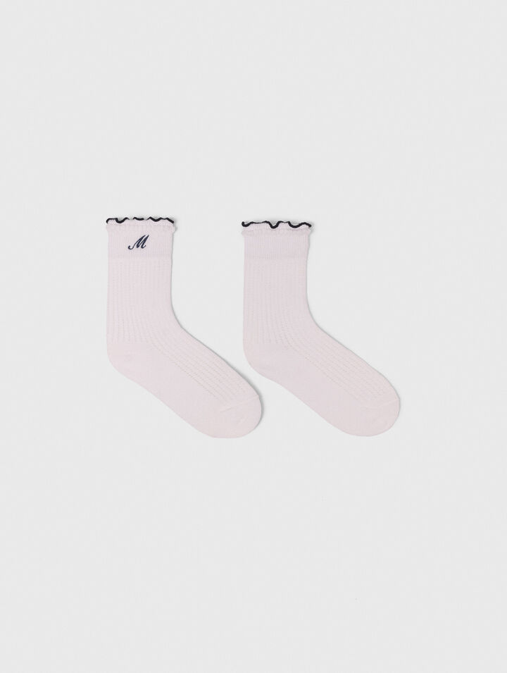 Cotton pointelle socks Cotton pointelle socks