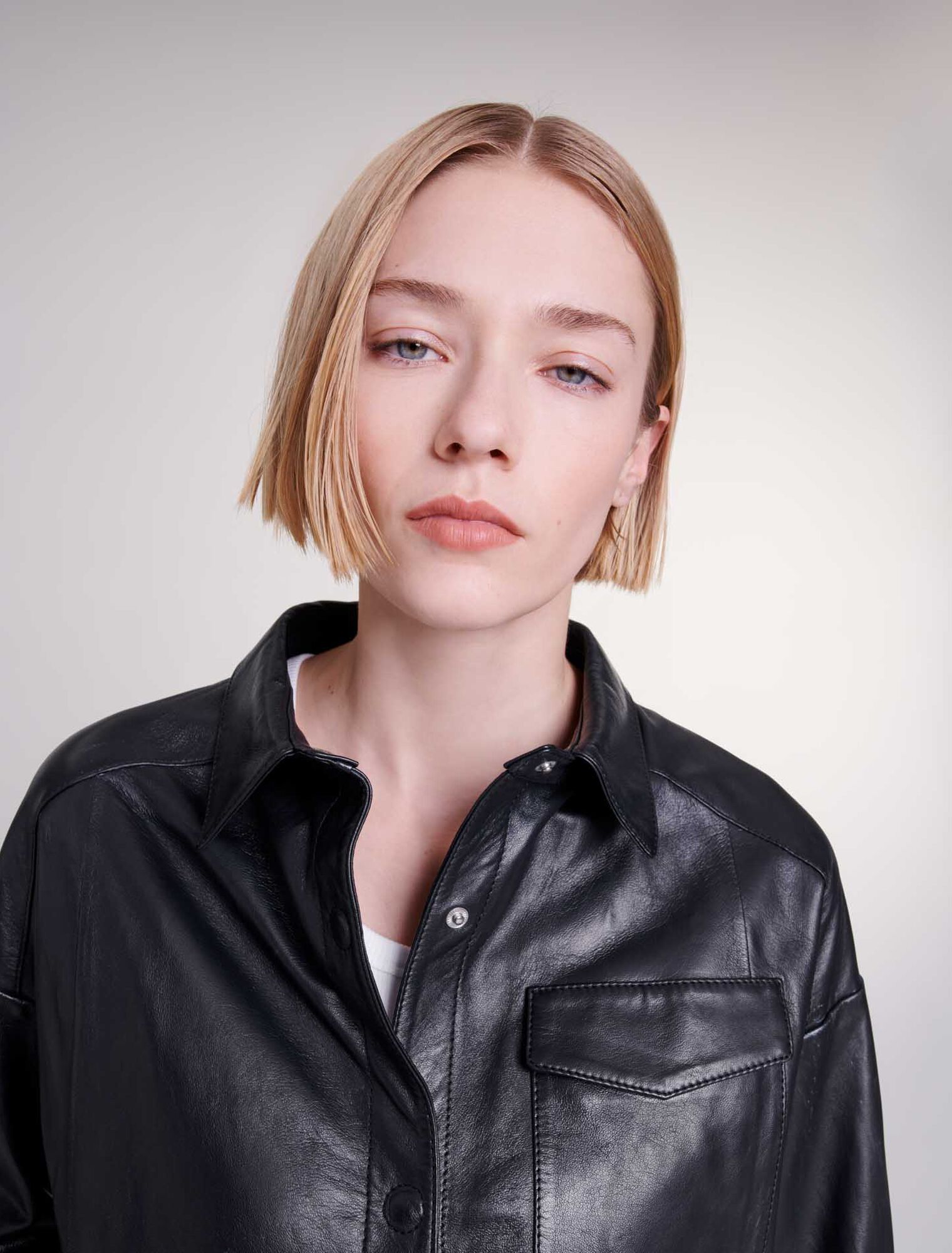 Leather shirt