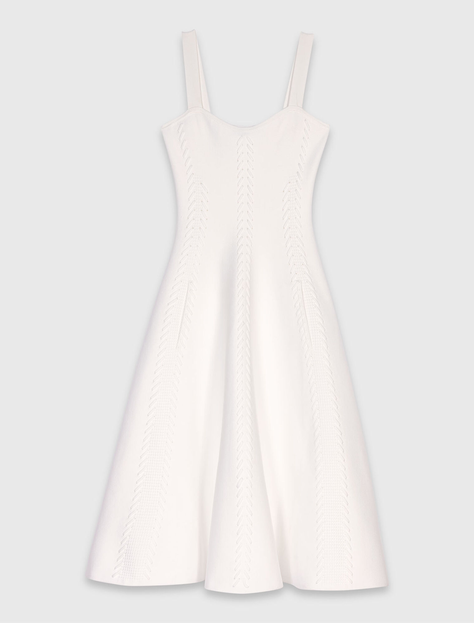 Long knit skater dress