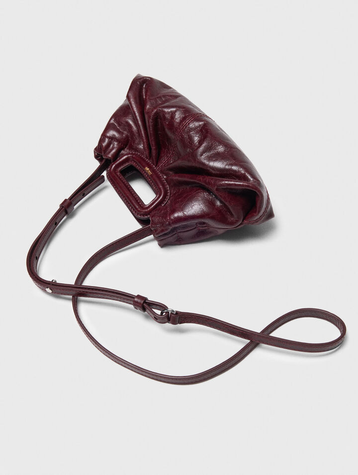Crackled leather mini clutch Crackled leather mini clutch