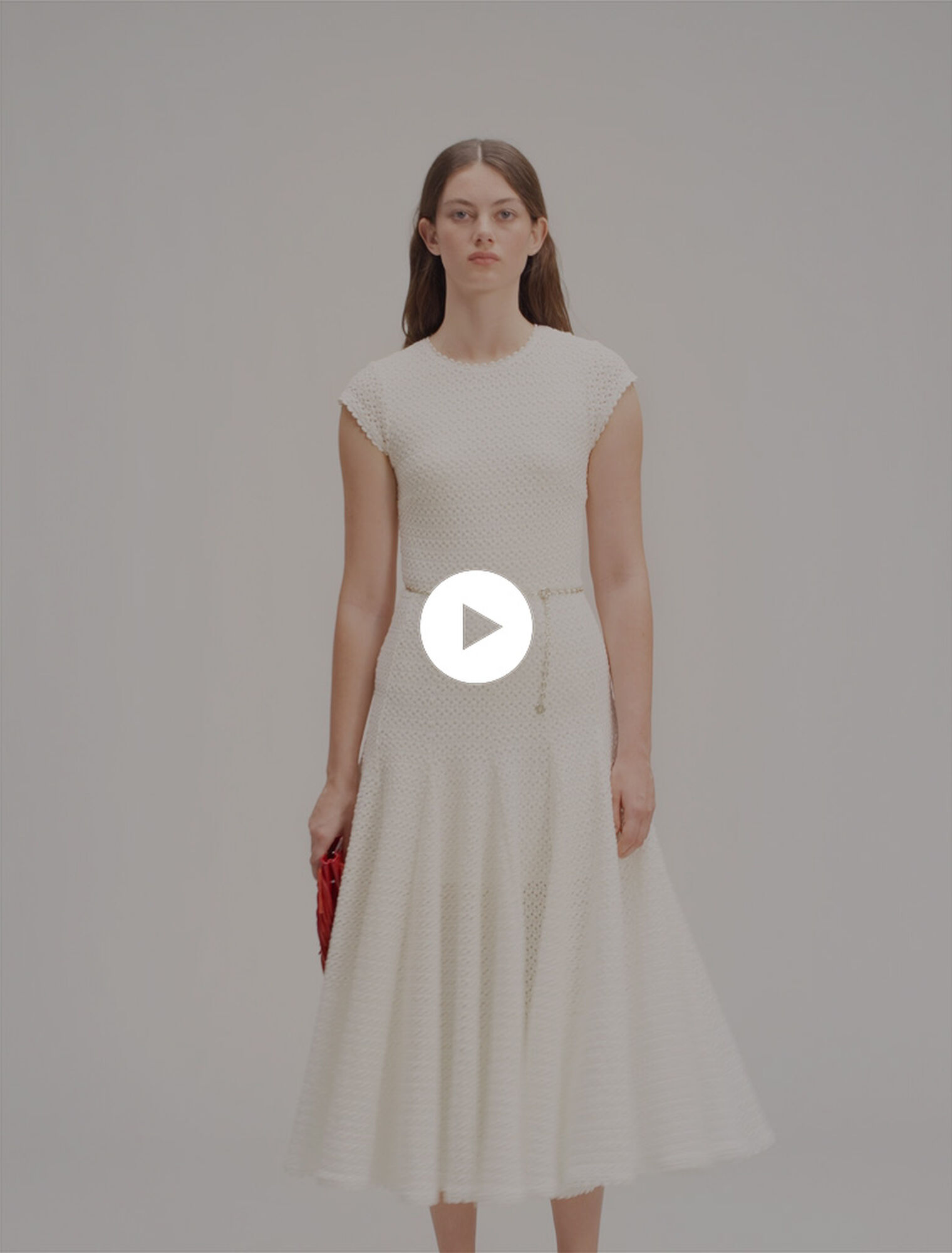 Crochet-knit maxi dress Crochet-knit maxi dress