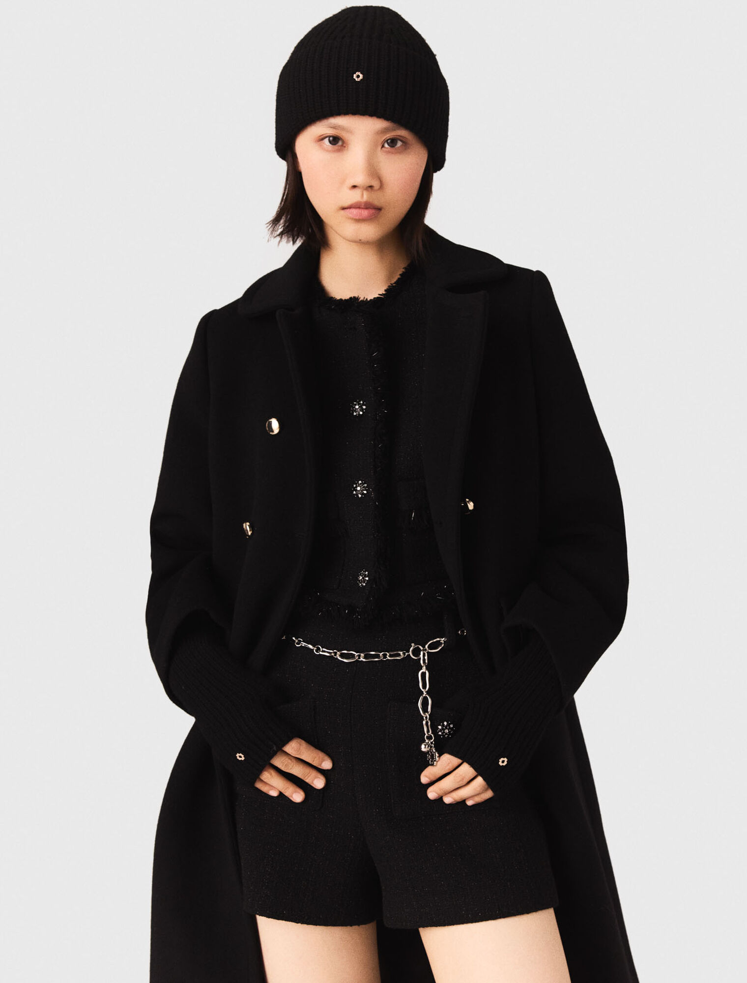 Wool and cashmere hat