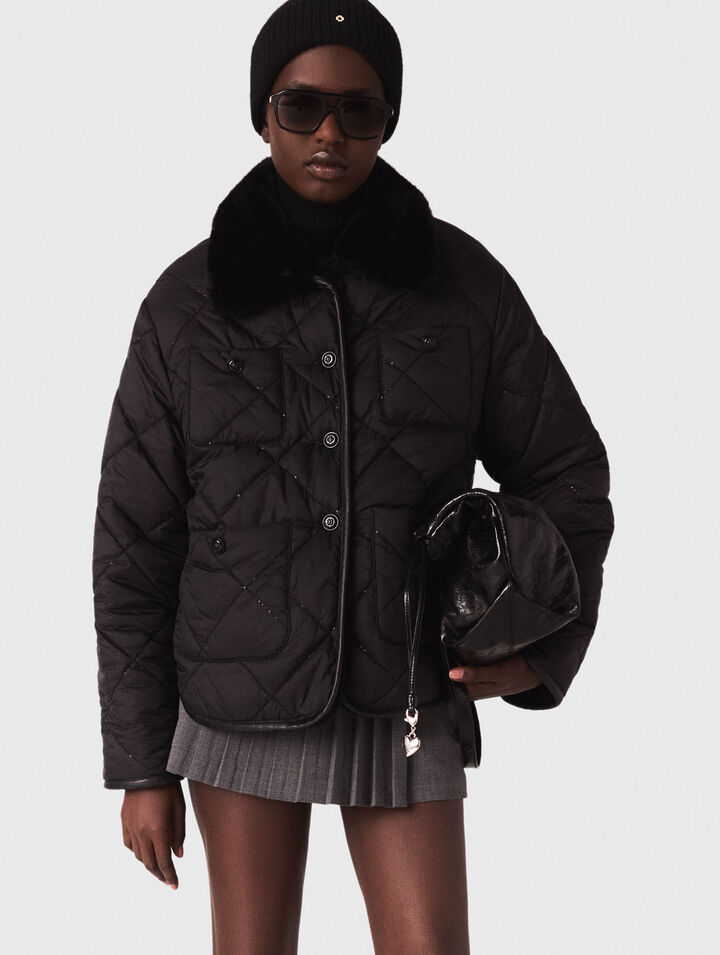Reversible sequin puffer jacket Reversible sequin puffer jacket