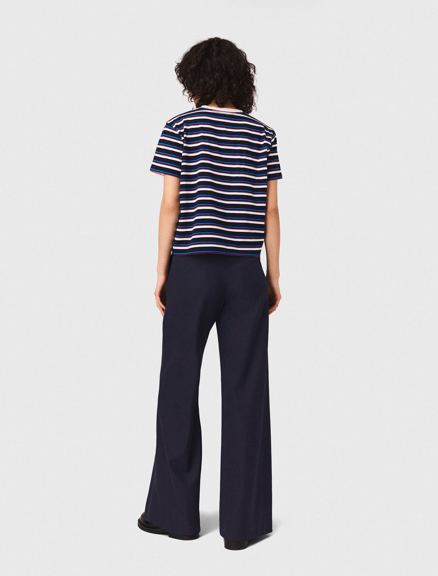 Suit trousers with pintucks