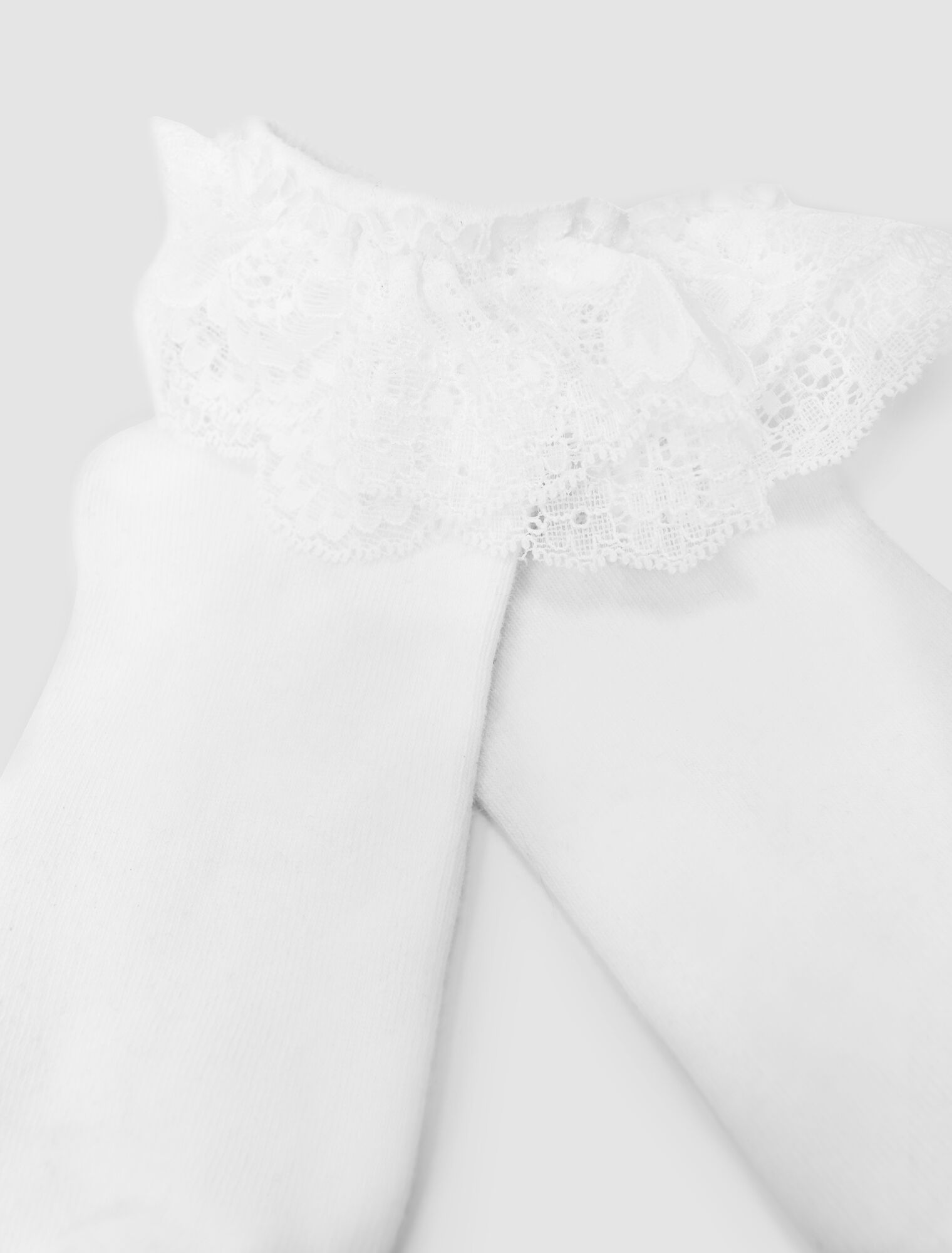 Lace frill socks