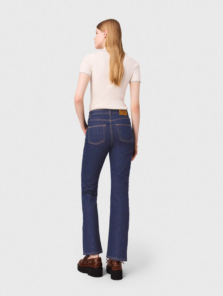 Denim jeans with pockets Denim jeans with pockets