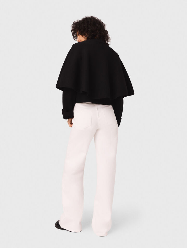 Cape-effect cardigan