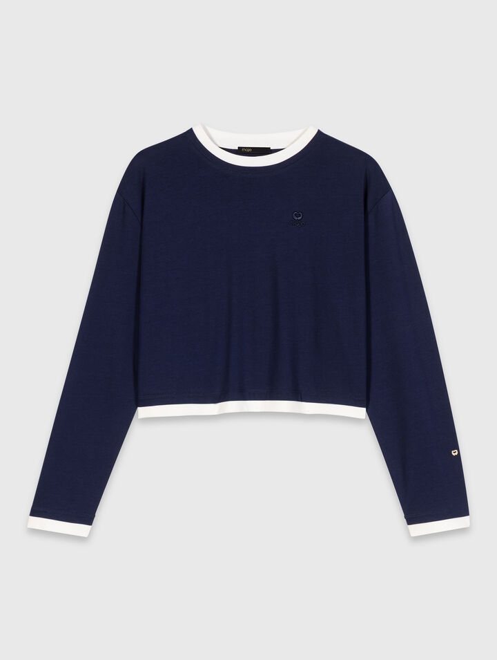 Layered-effect T-shirt