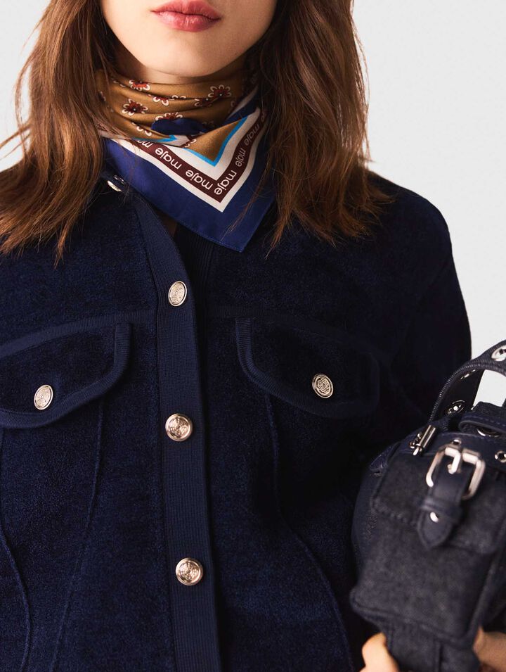 Cropped velvet jacket Cropped velvet jacket