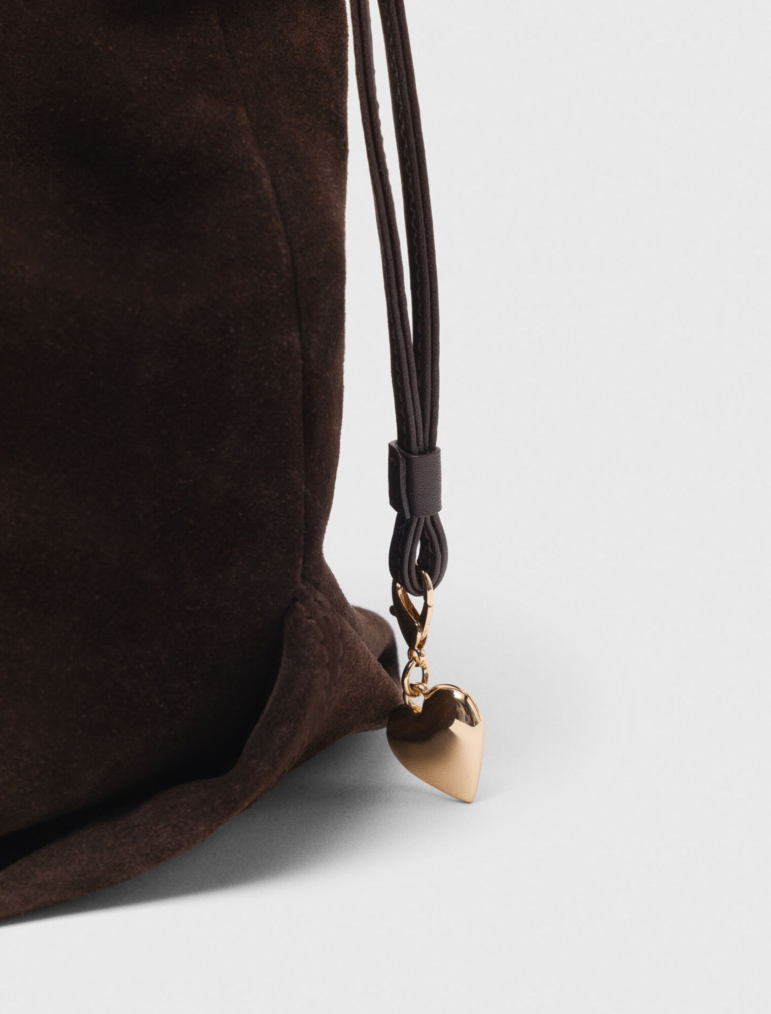 Suede leather M tote bag