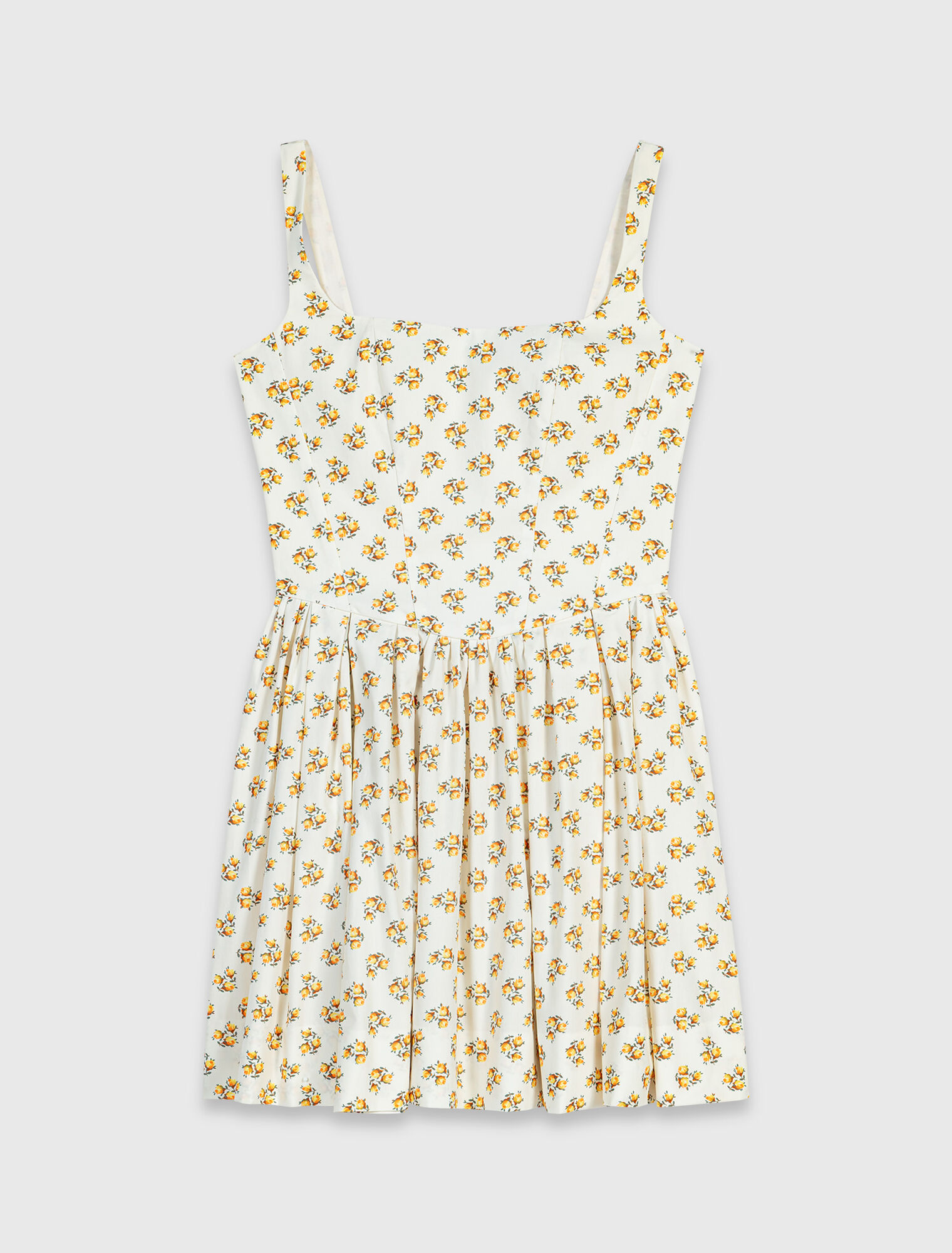 Short flared patterned dress