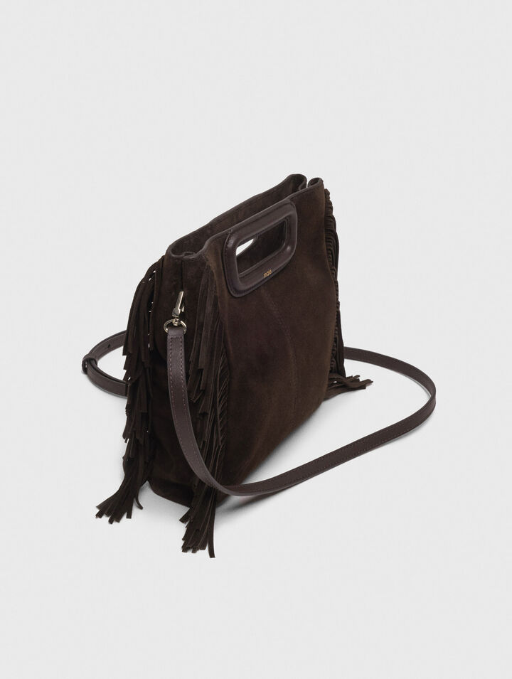 M bag in suede leather M bag in suede leather