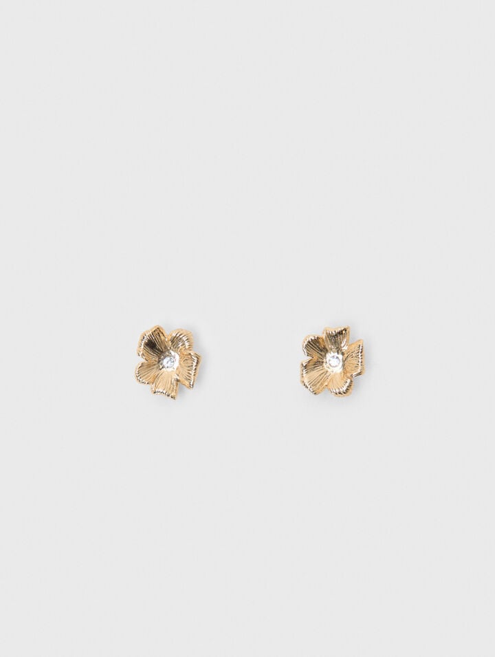 Flower stud earrings