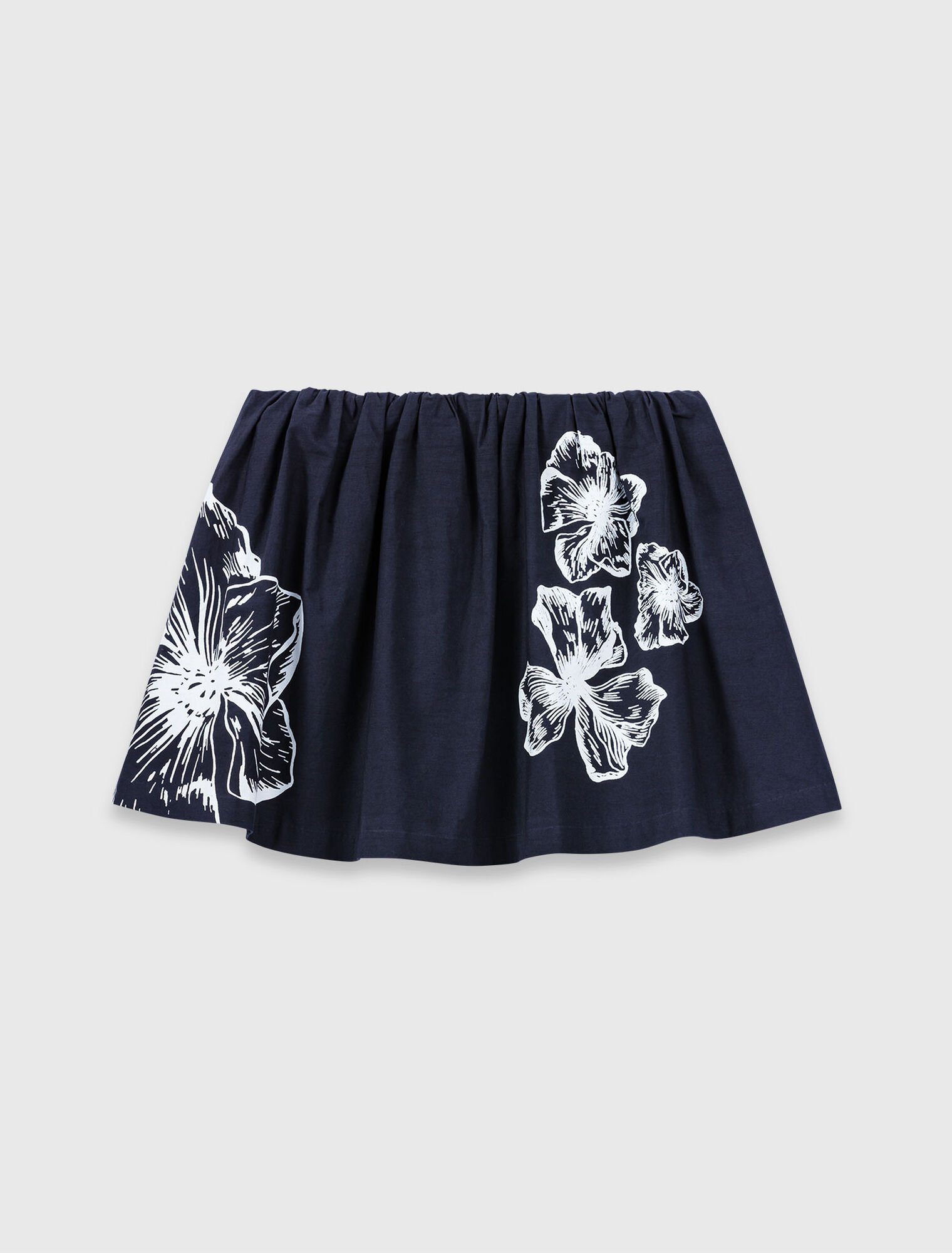 Short cotton skirt