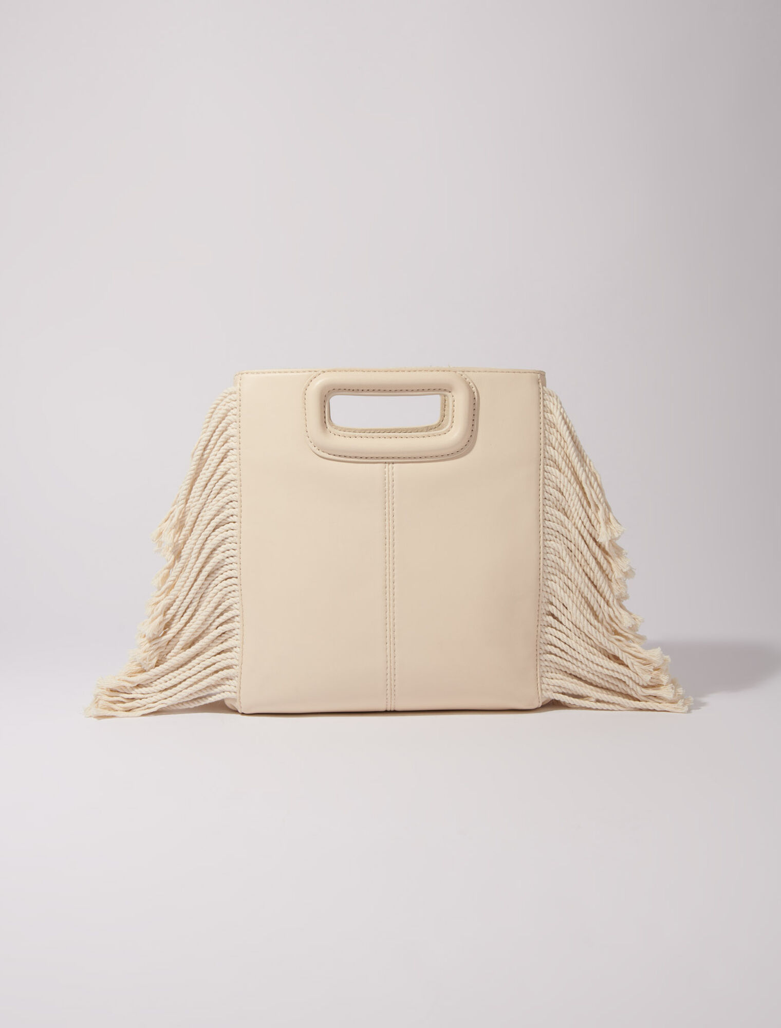 Lace-effect embroidered M bag