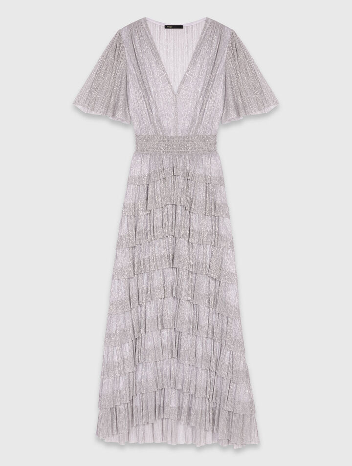 Metallic ruffled midi dress Metallic ruffled midi dress