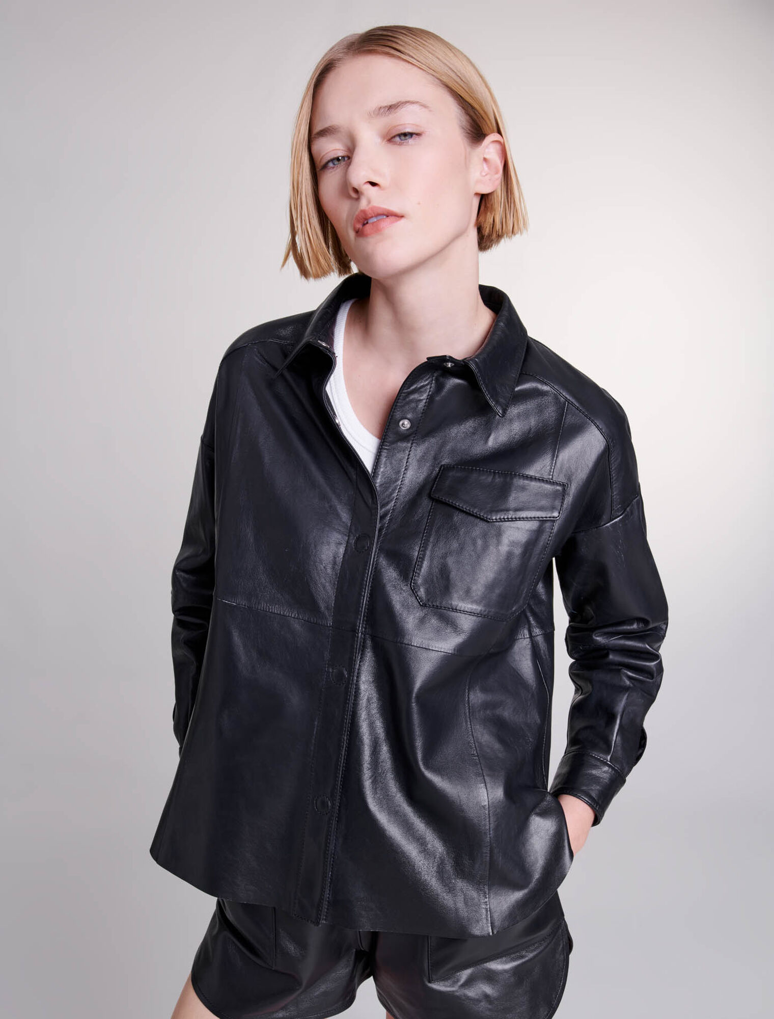 Leather shirt