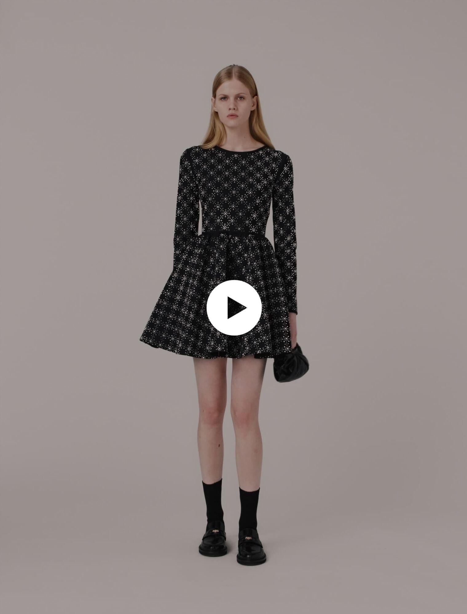 Pearl and rhinestone skater dress