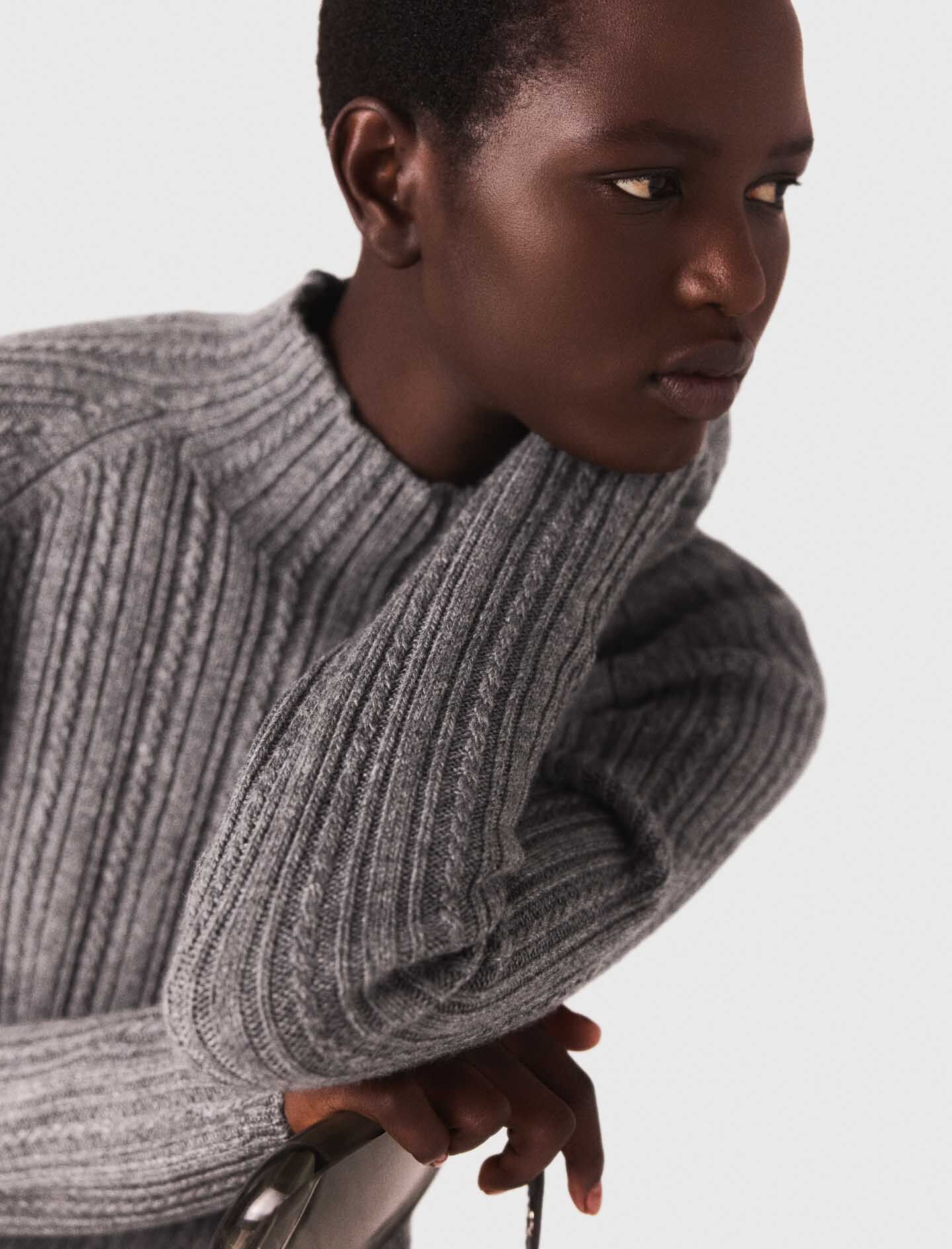 Knit dress with removable jumper Burgundy for Women | Maje