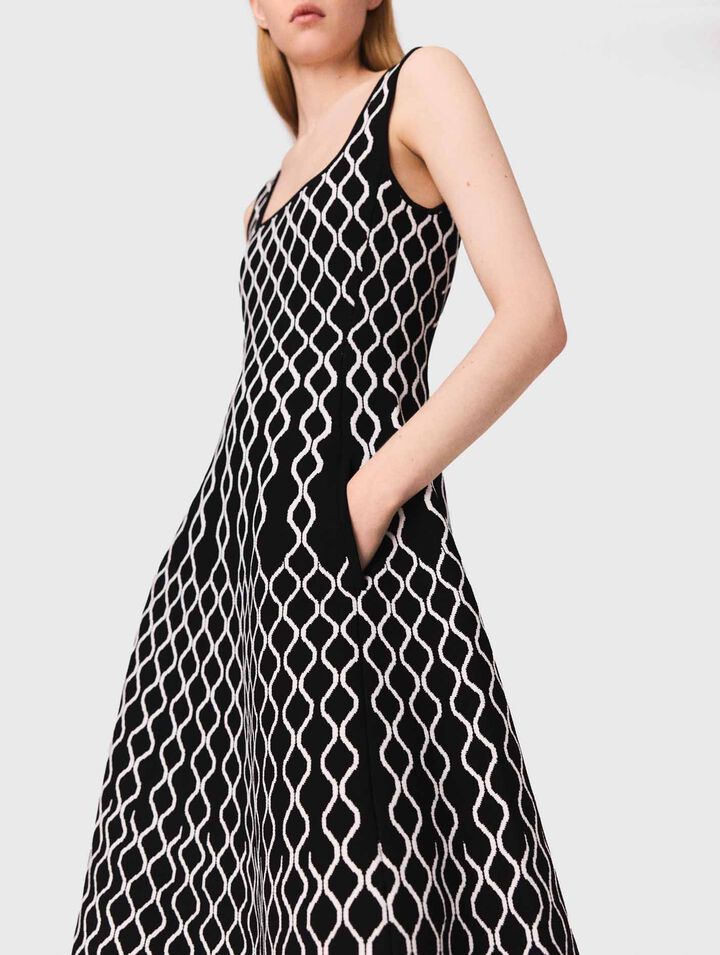 Jacquard knit midi dress Jacquard knit midi dress