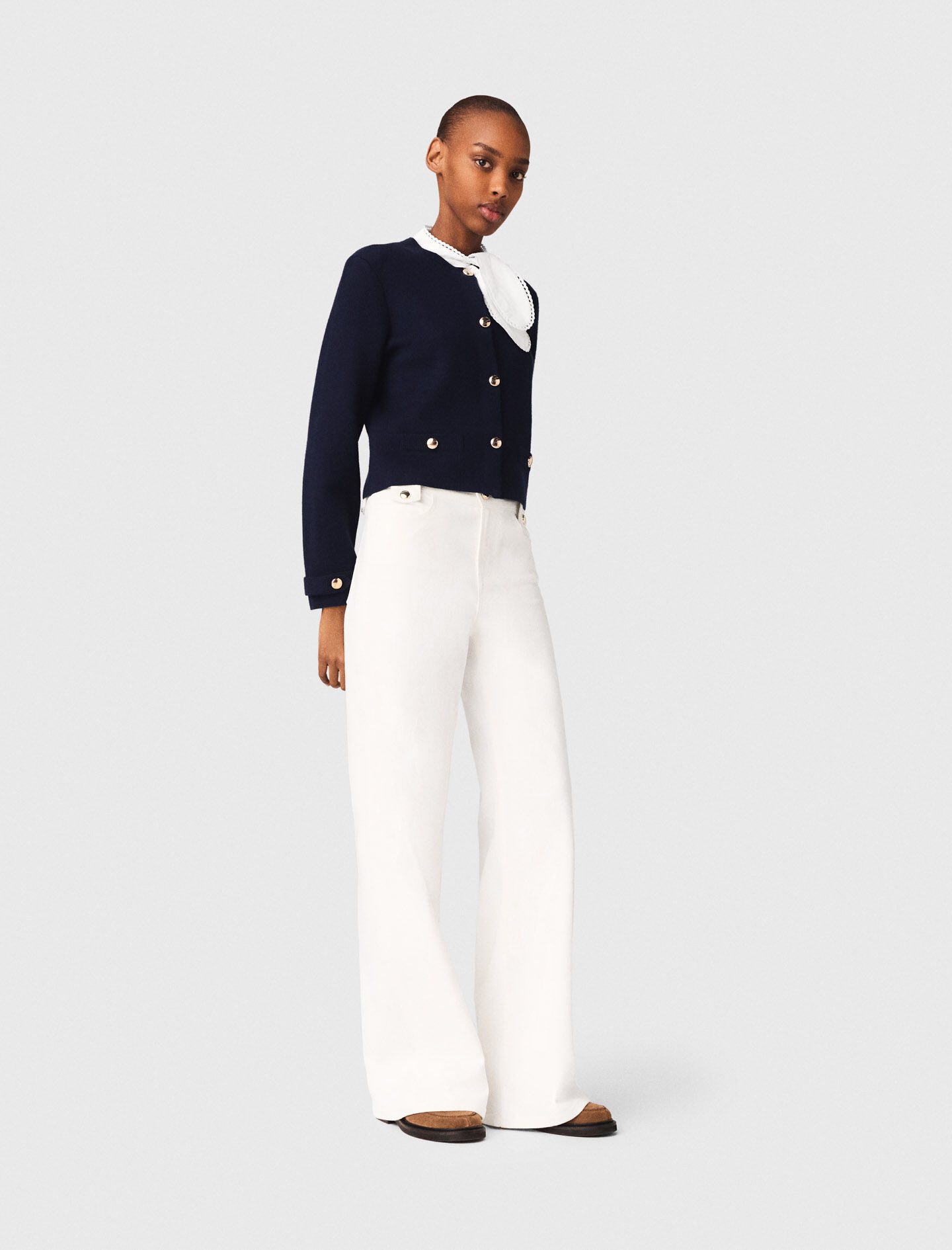 maje - ❤️maje2022新作　新品　黒白ボーダーカーディガン　綺麗上品 Women's Pullovers & Cardigans | Maje