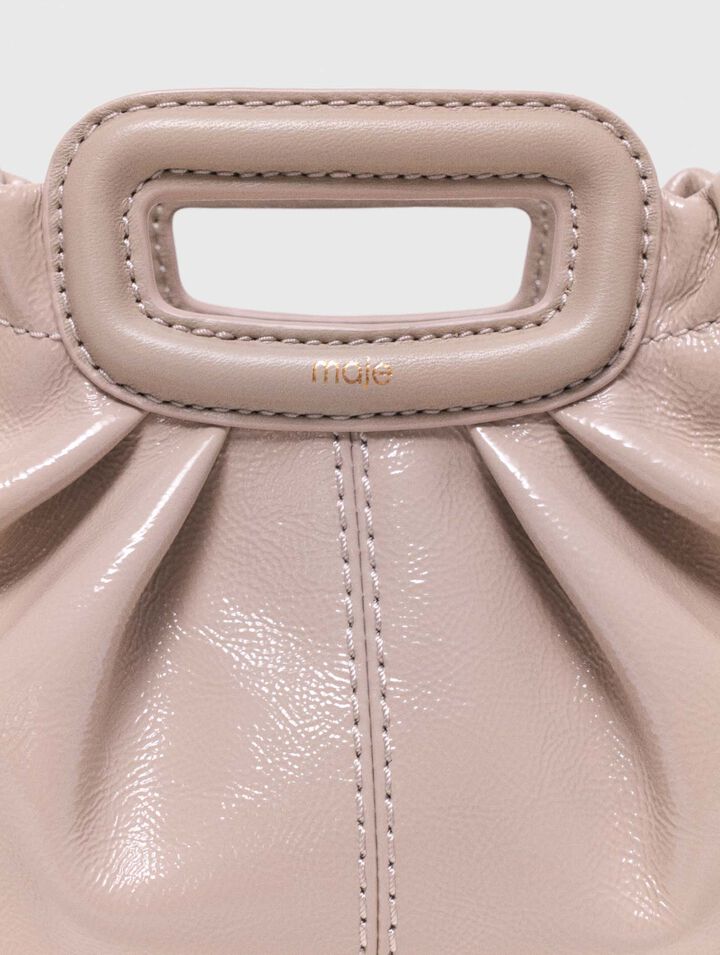 Mini naplak leather clutch