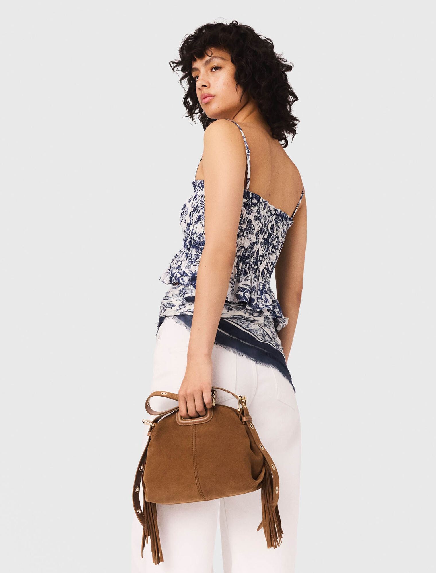 Miss M mini suede bag