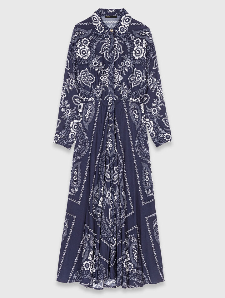 Patterned flowing maxi dress Patterned flowing maxi dress