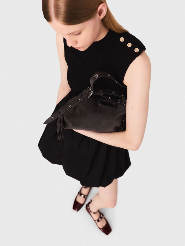 Short mesh and taffeta dress Short mesh and taffeta dress