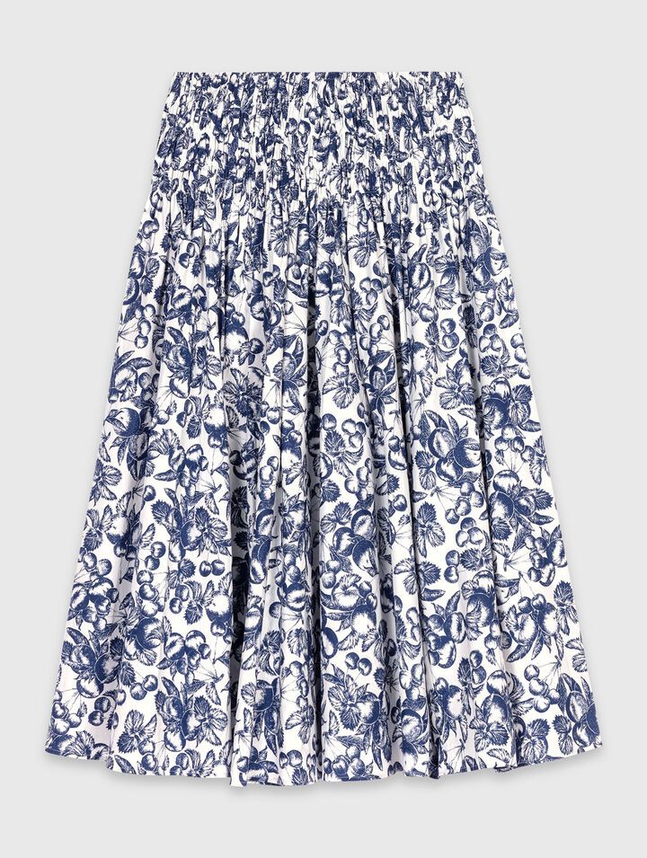 Printed maxi skirt