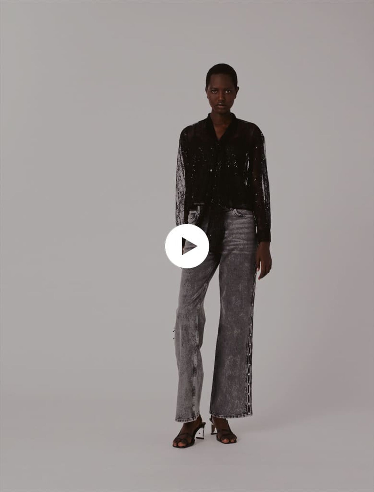 Lace pussy bow shirt