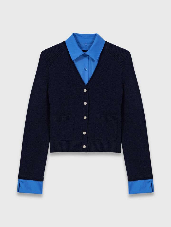 Cardigan with removable details