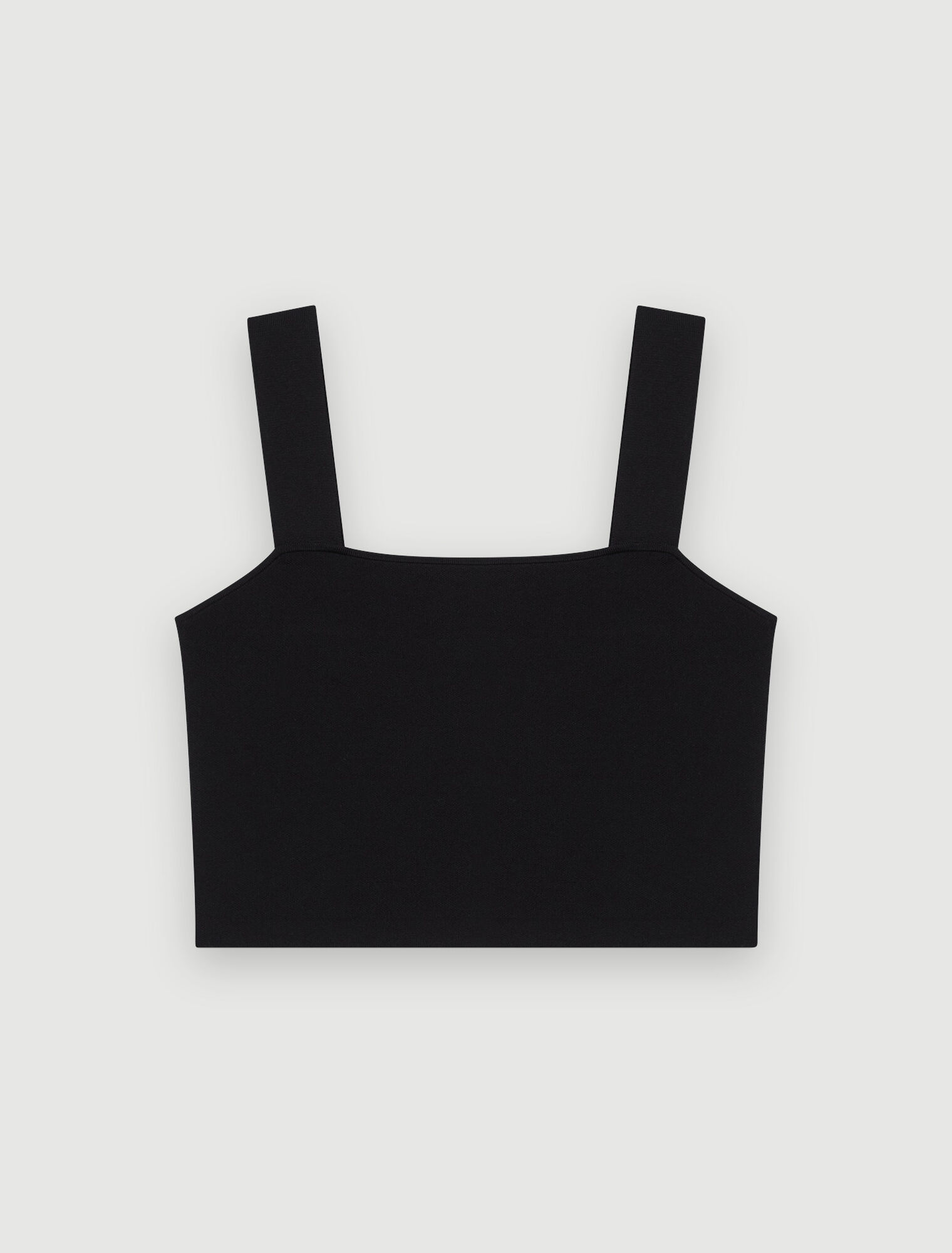 Knitted crop top with straps Knitted crop top with straps