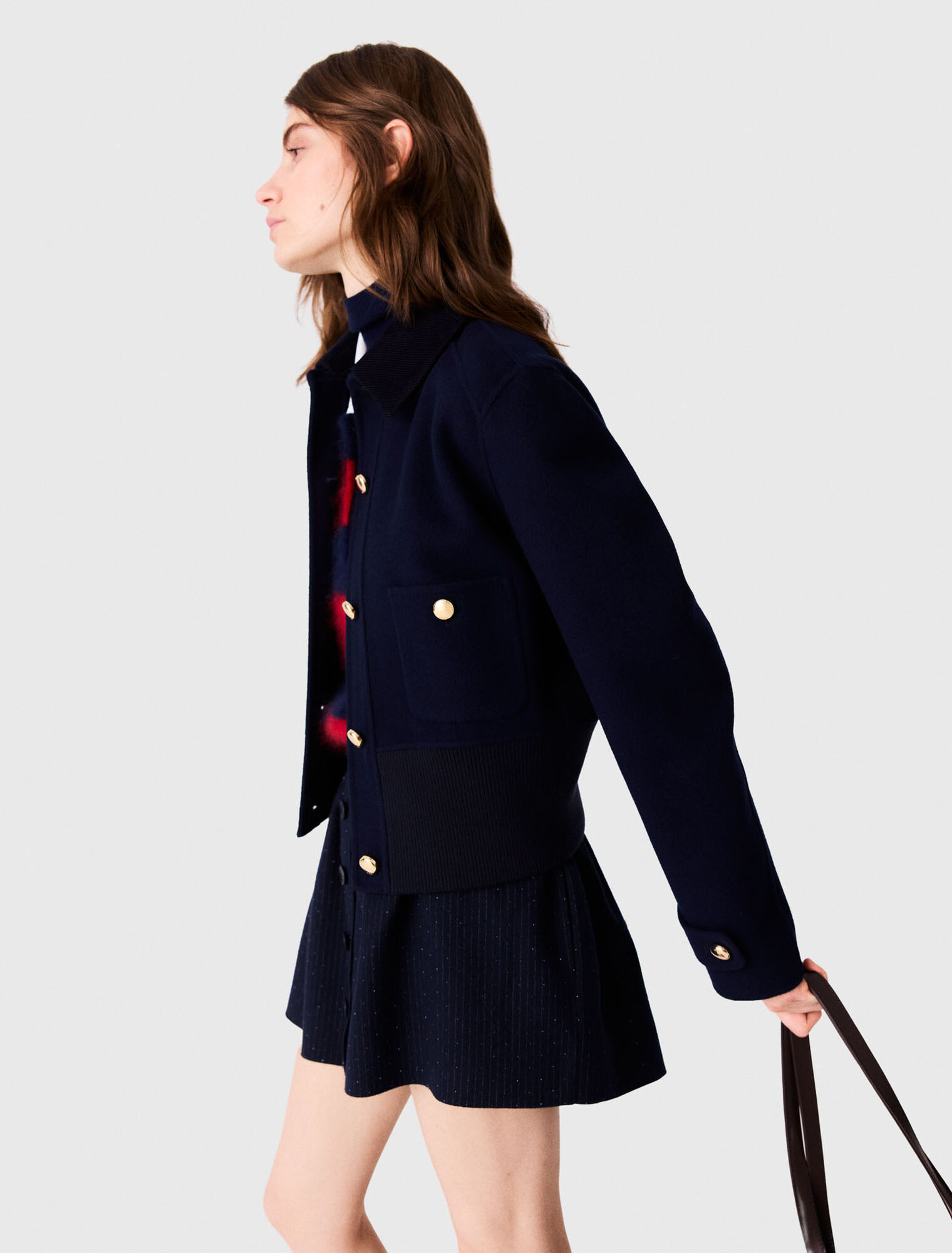 Short double-faced jacket