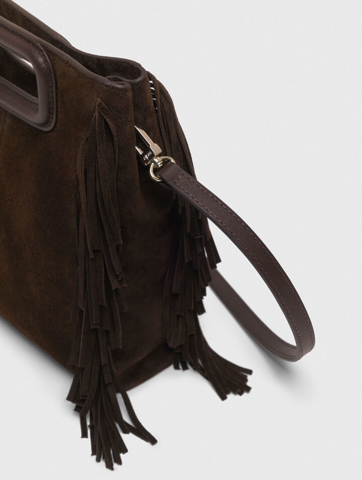 M bag in suede leather M bag in suede leather