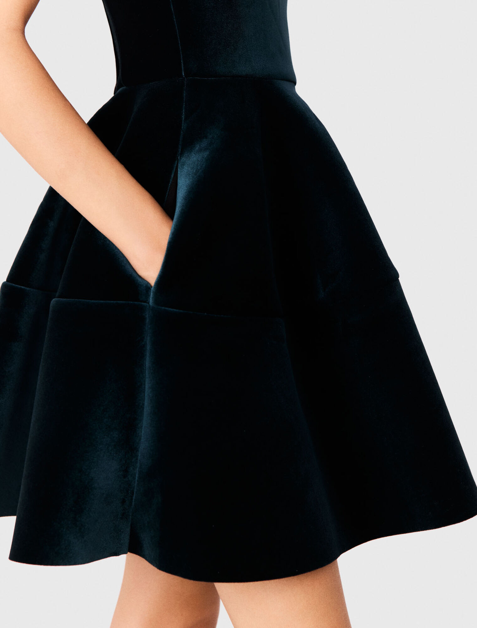 Velvet skater dress