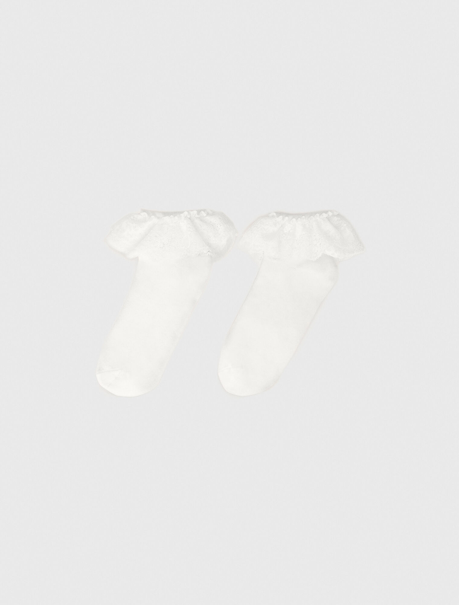 Lace frill socks
