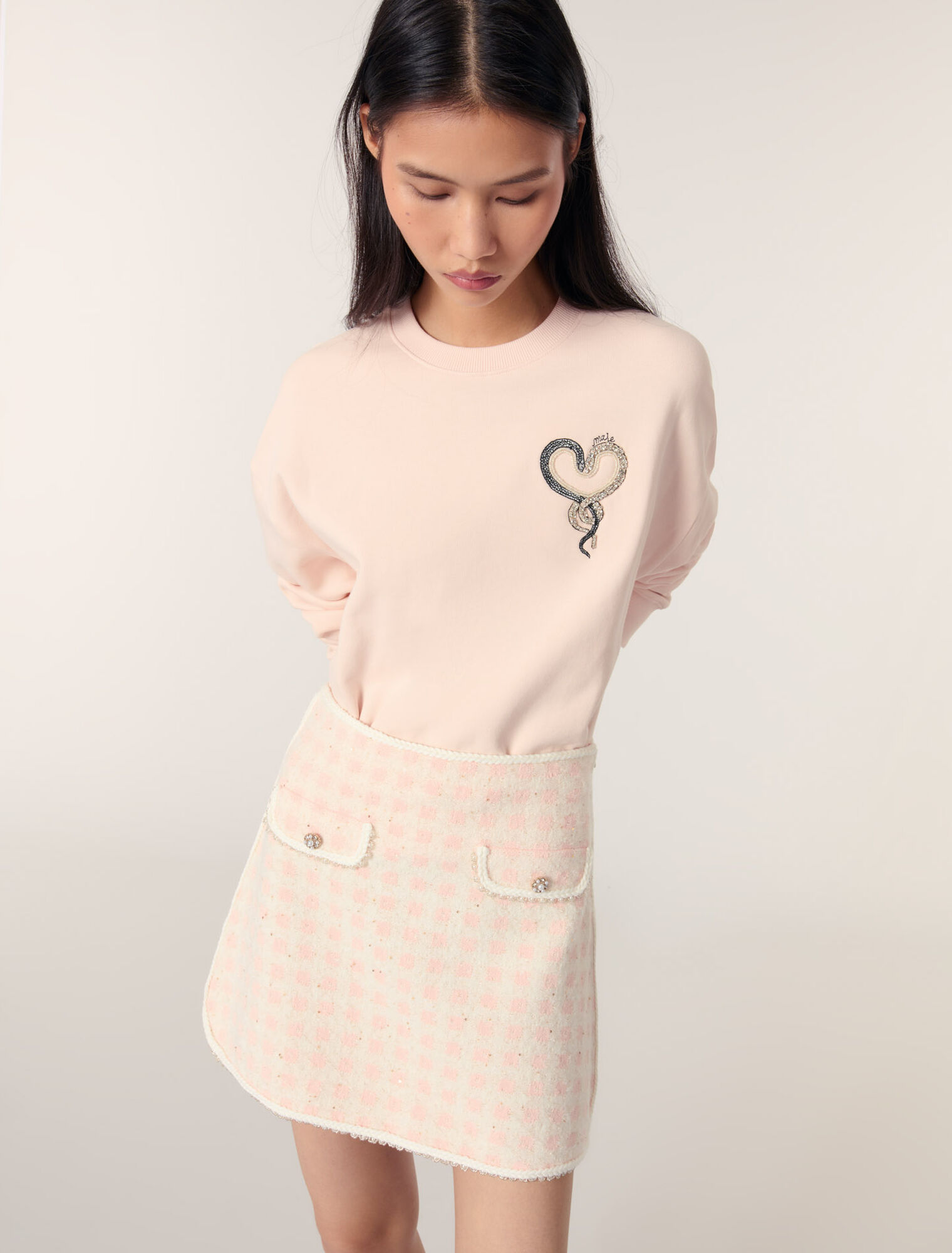 Embroidered sweatshirt