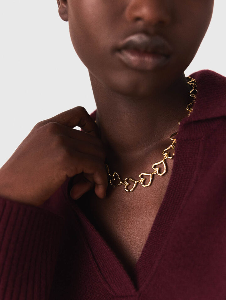 Gold-plated heart necklace Gold-plated heart necklace