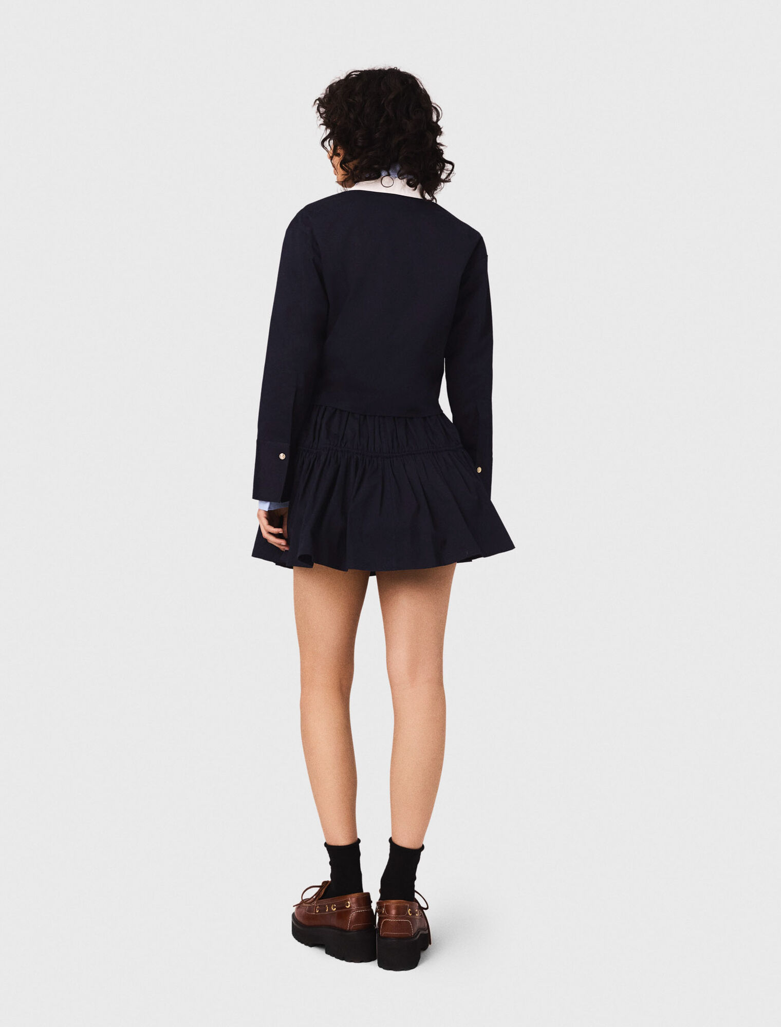 Short elasticated waist skirt