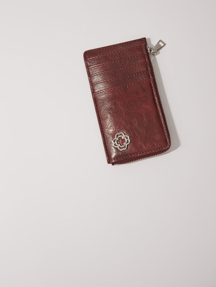 Crackled leather cardholder Crackled leather cardholder