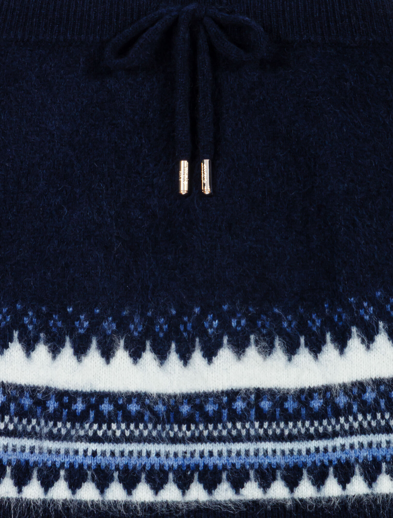 Short jacquard knit skirt