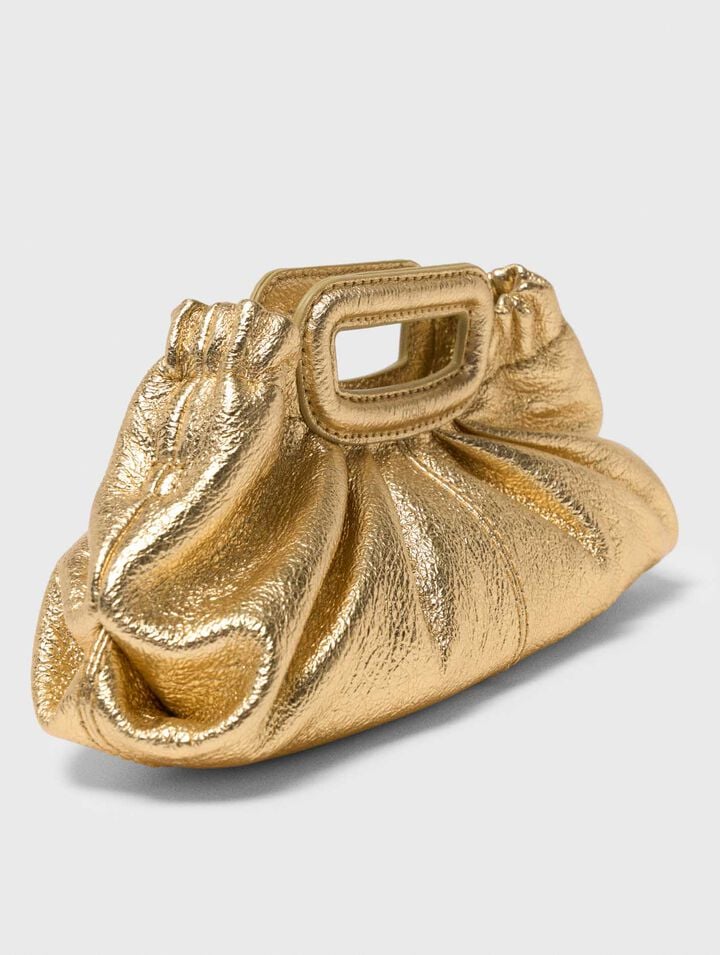 Metallic leather Milpli mini Clutch