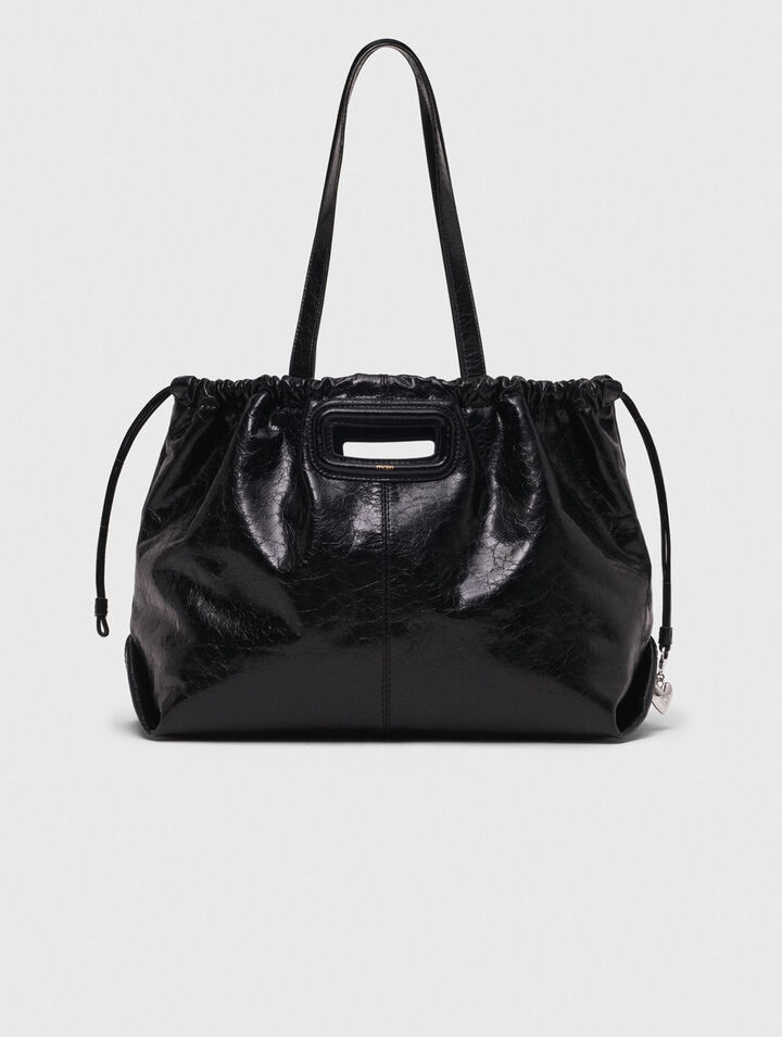 Crackled leather M Tote bag Crackled leather M Tote bag