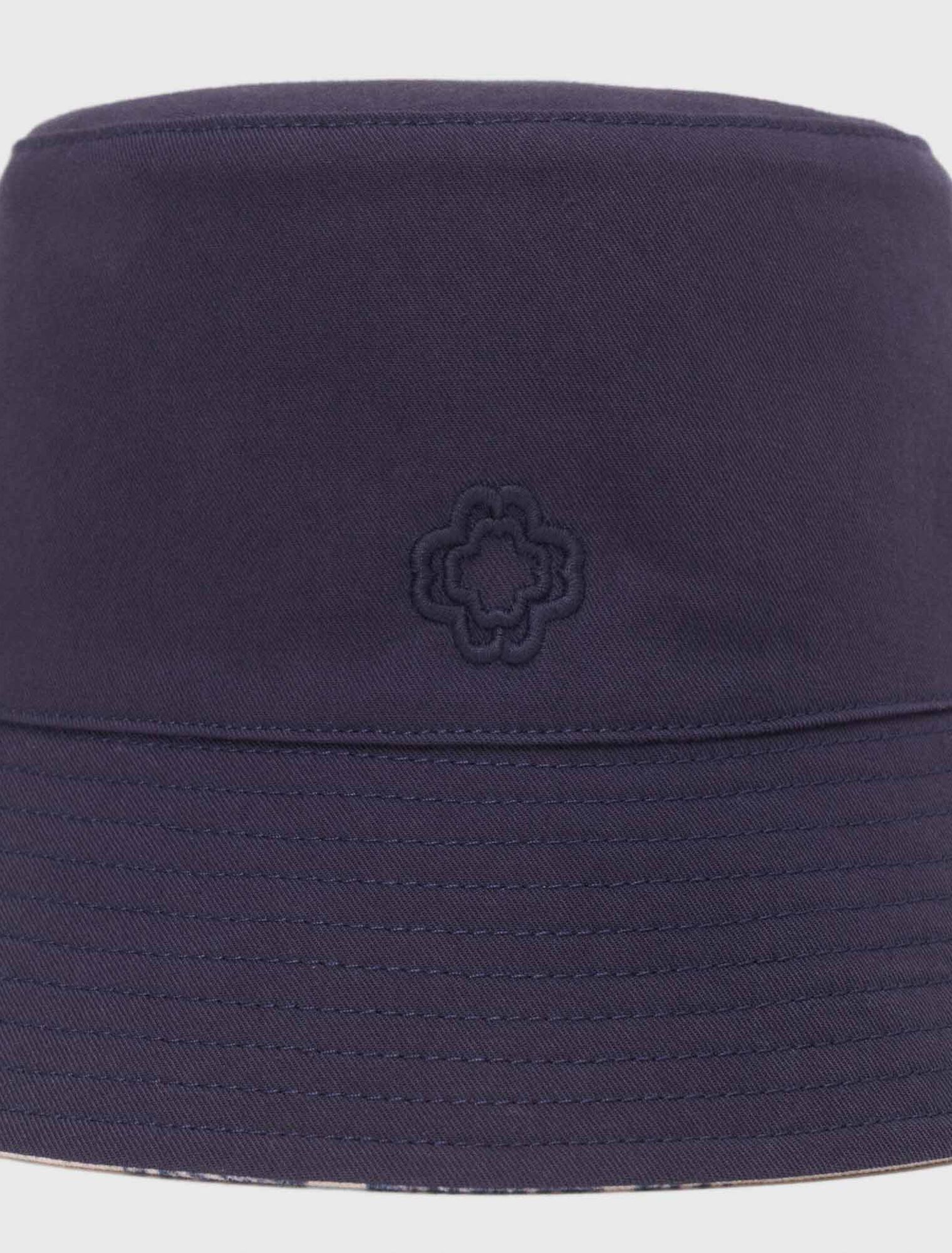 Reversible fruit print bucket hat