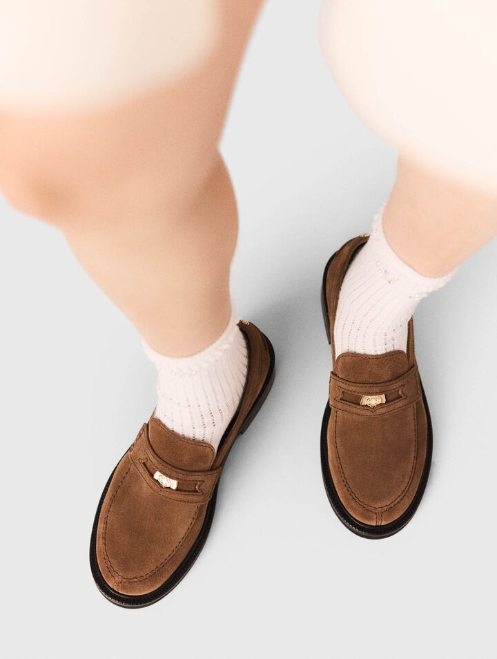 Suede loafers