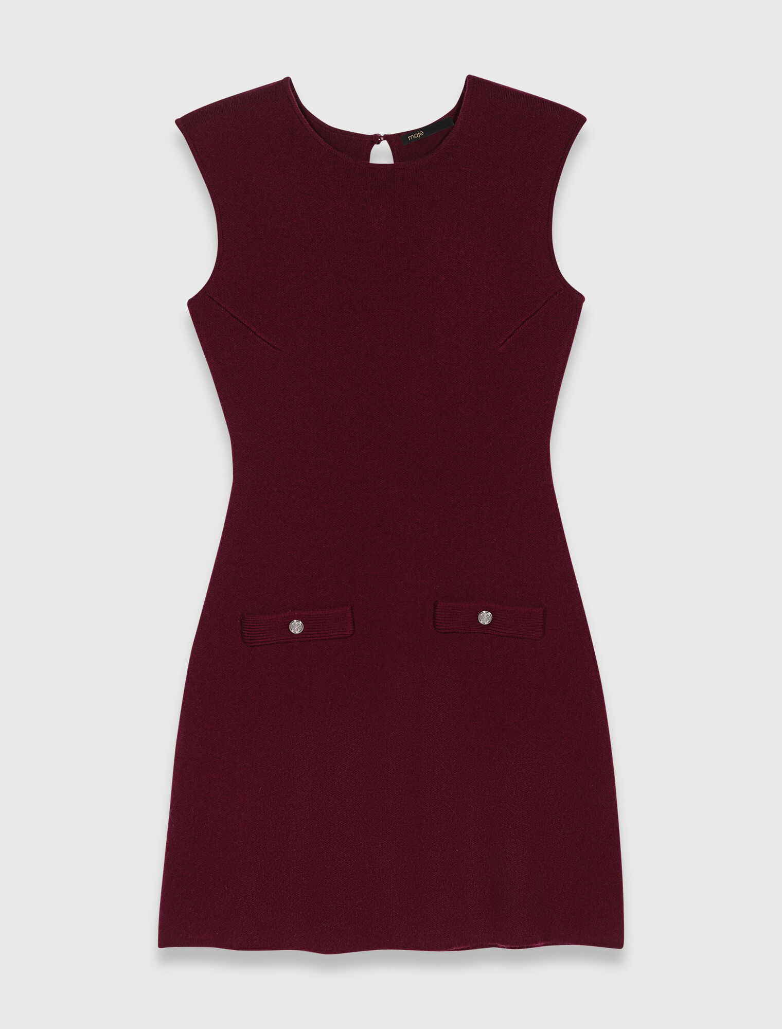 Knit dress with removable jumper